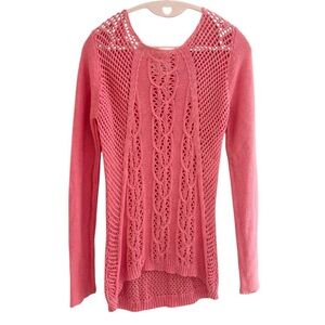 5/$20 MUST BUNDLE Anthropologie Between Me & You Knit Pink Coral Sweater